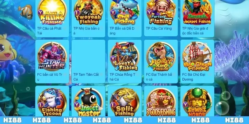 Tổng quan chung về sảnh cược bắn cá Hi88